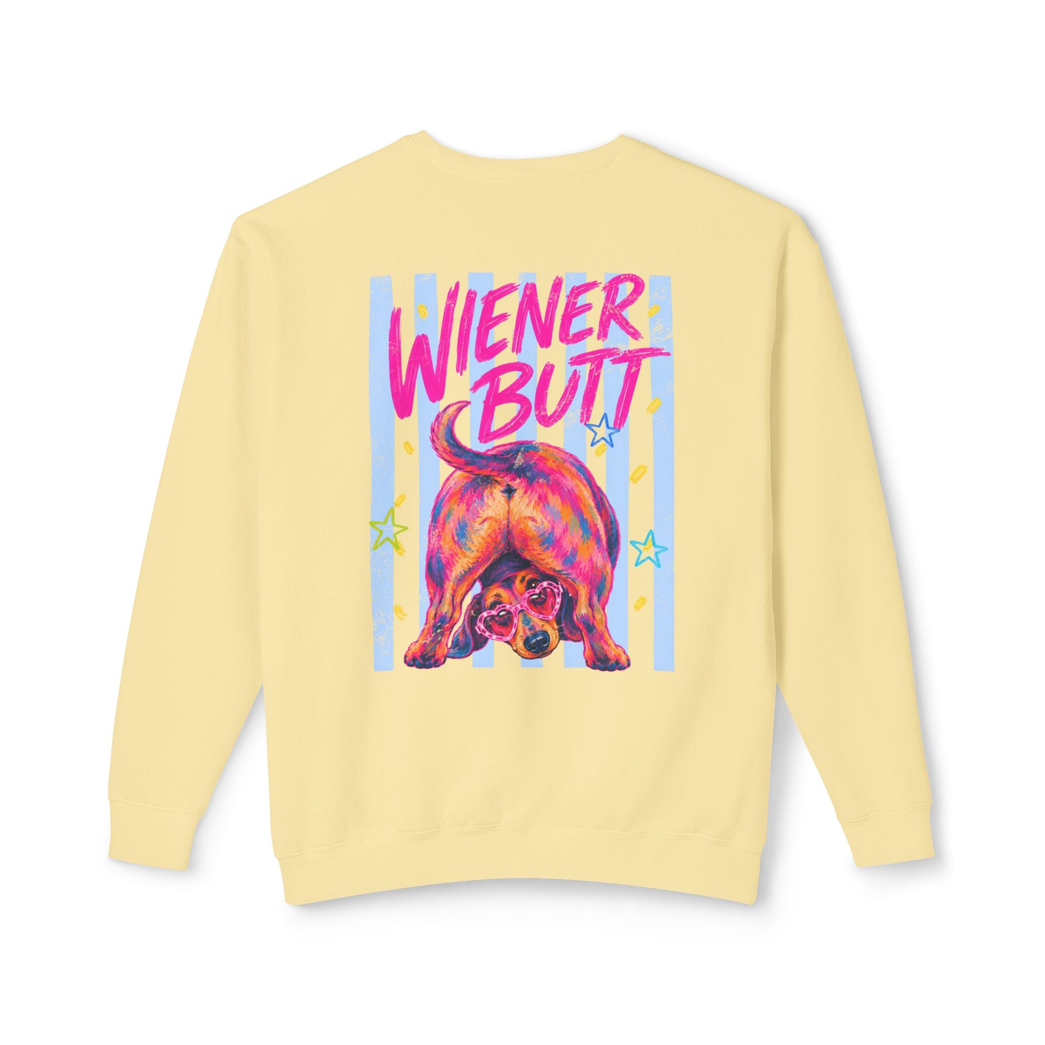 Guess What? Weiner Butt! Dachshund Graphic Sweater
