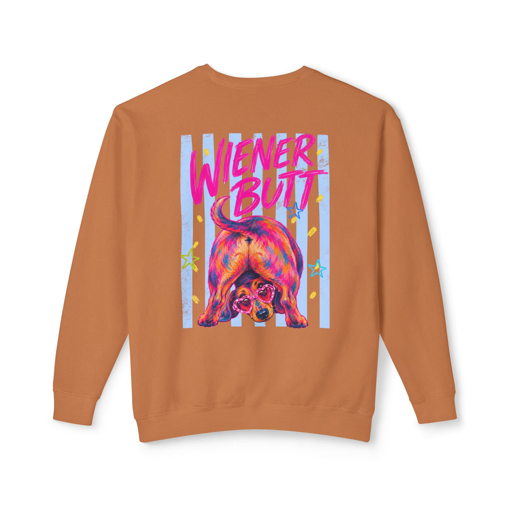 Guess What? Weiner Butt! Dachshund Graphic Sweater