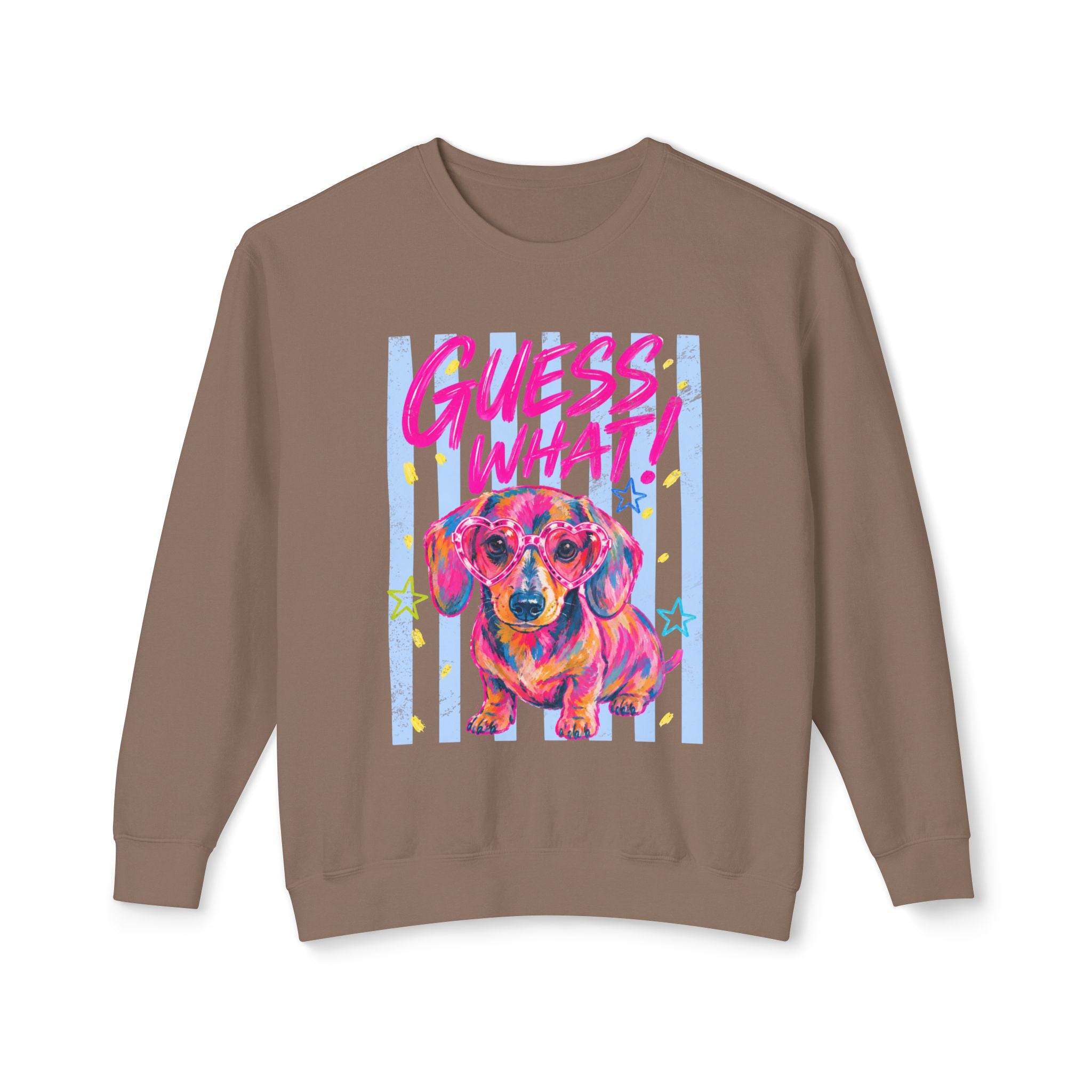 Guess What? Weiner Butt! Dachshund Graphic Sweater