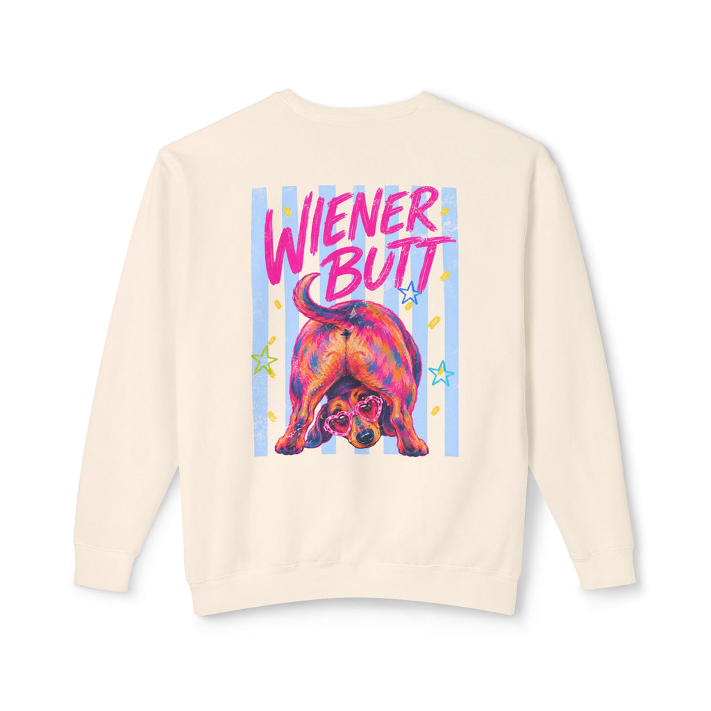 Guess What? Weiner Butt! Dachshund Graphic Sweater