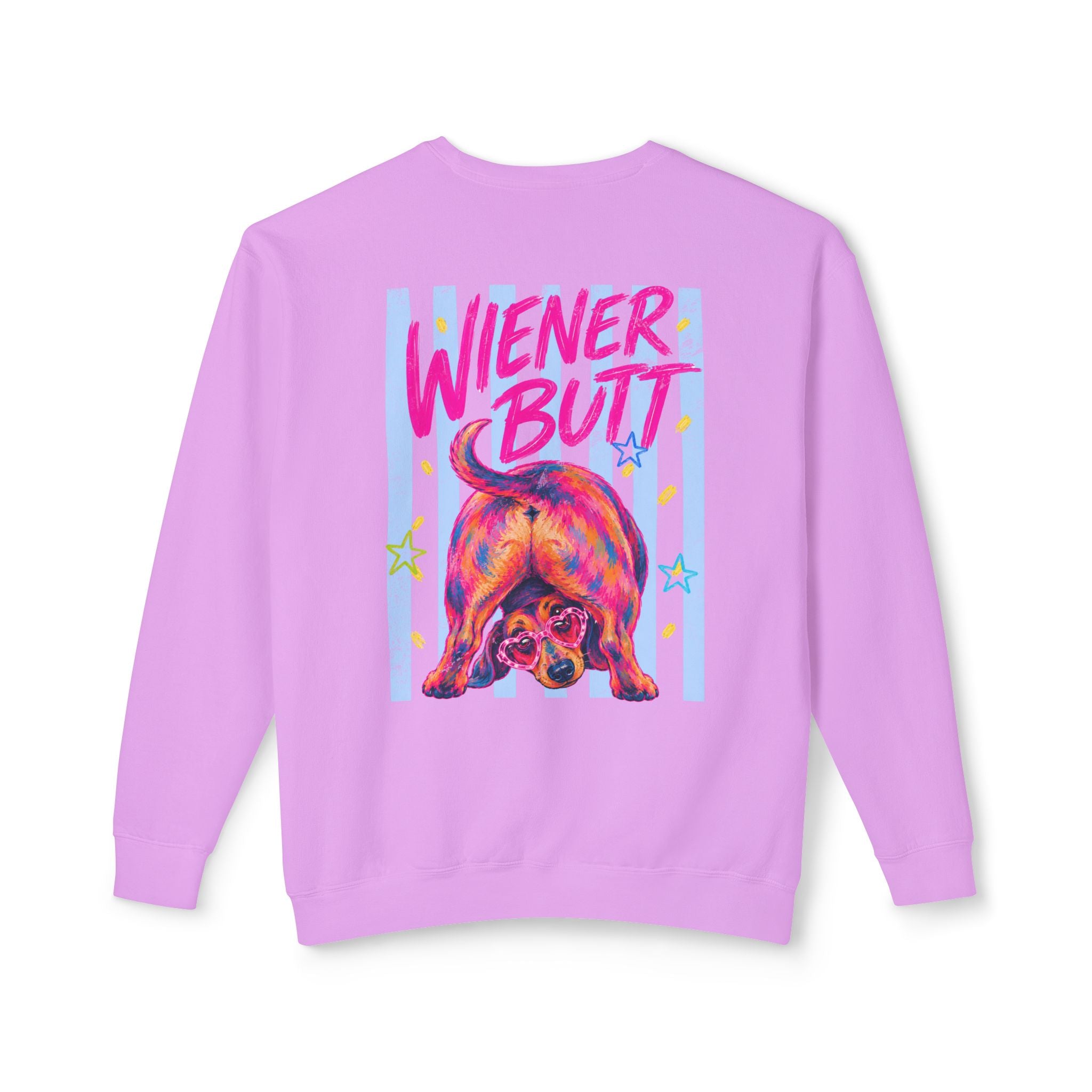 Guess What? Weiner Butt! Dachshund Graphic Sweater