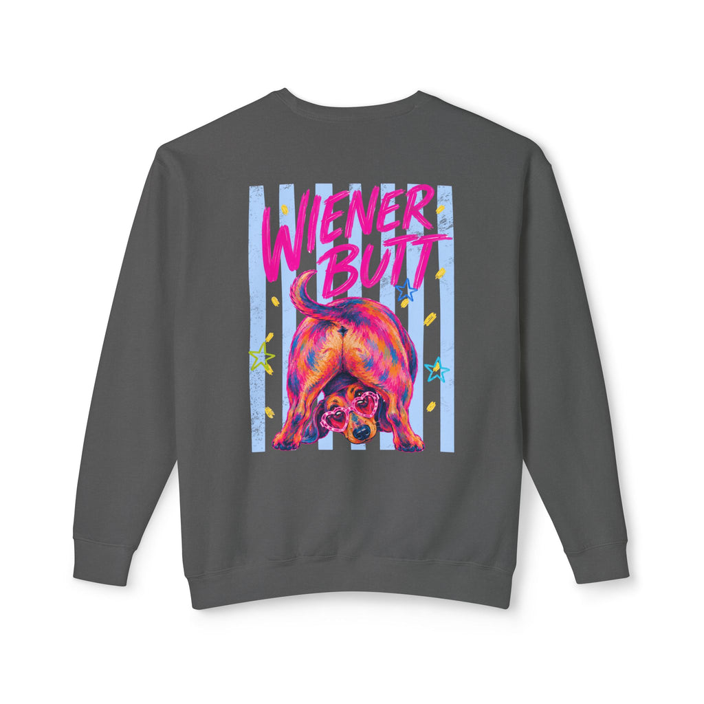Guess What? Weiner Butt! Dachshund Graphic Sweater