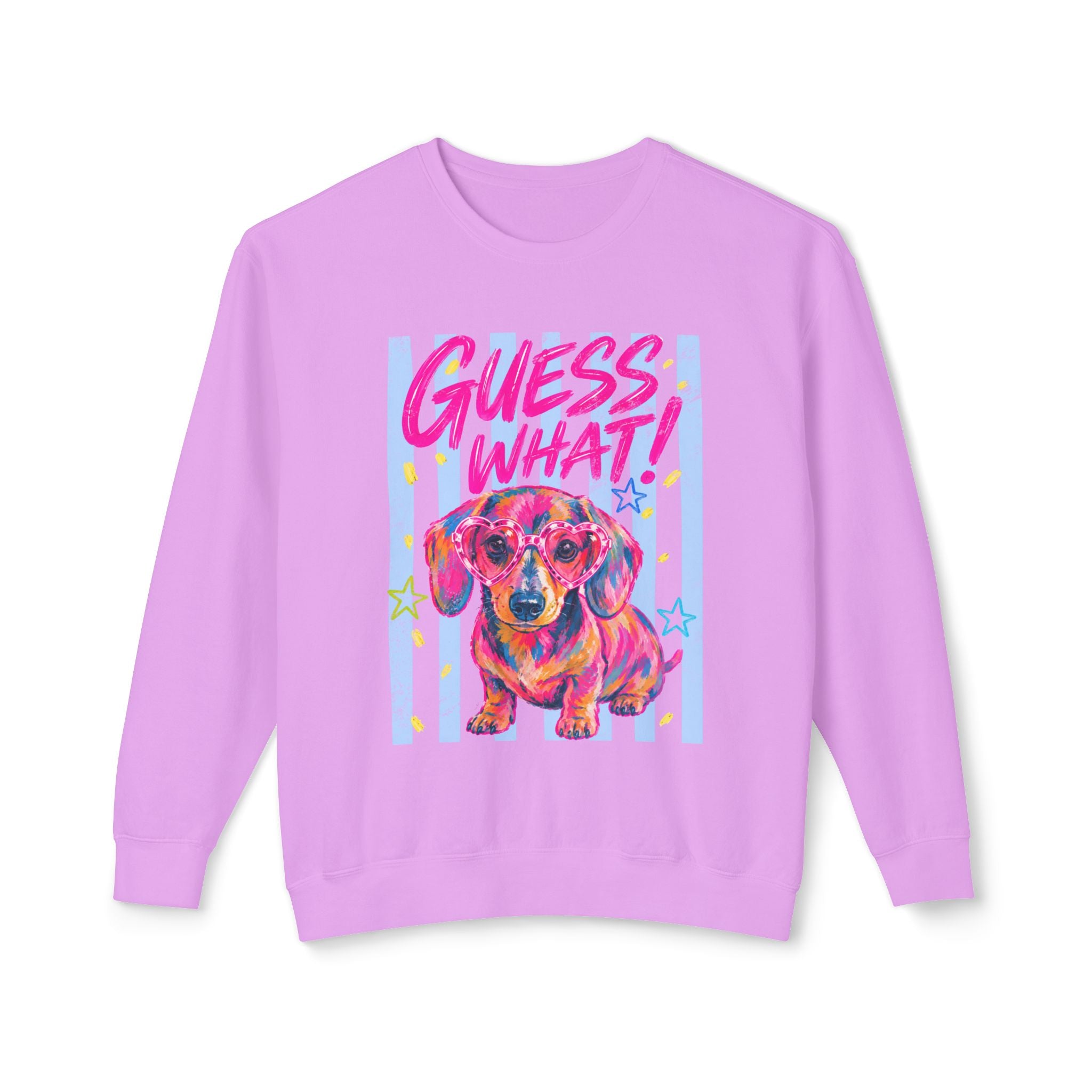 Guess What? Weiner Butt! Dachshund Graphic Sweater