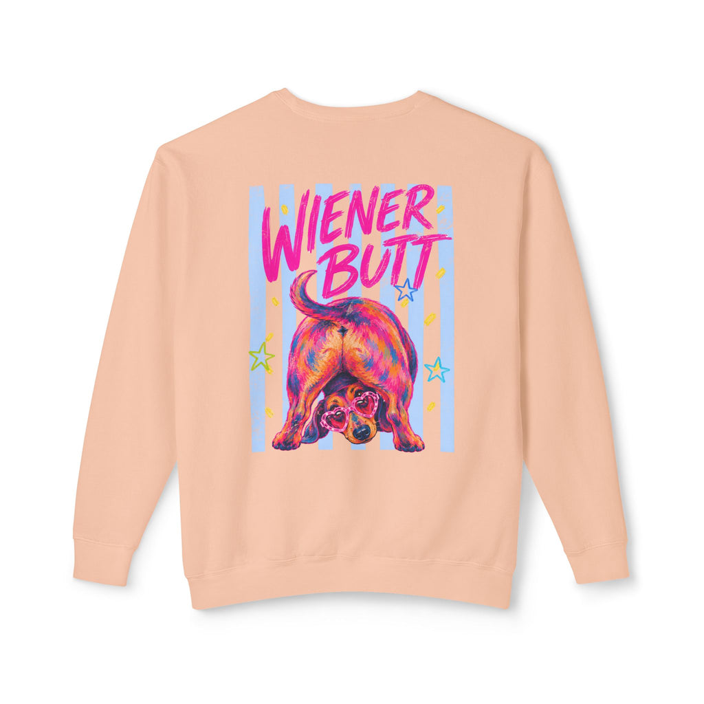 Guess What? Weiner Butt! Dachshund Graphic Sweater