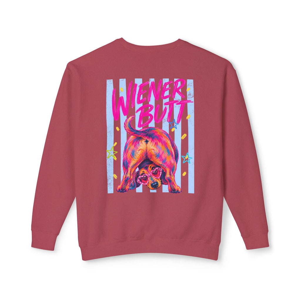 Guess What? Weiner Butt! Dachshund Graphic Sweater