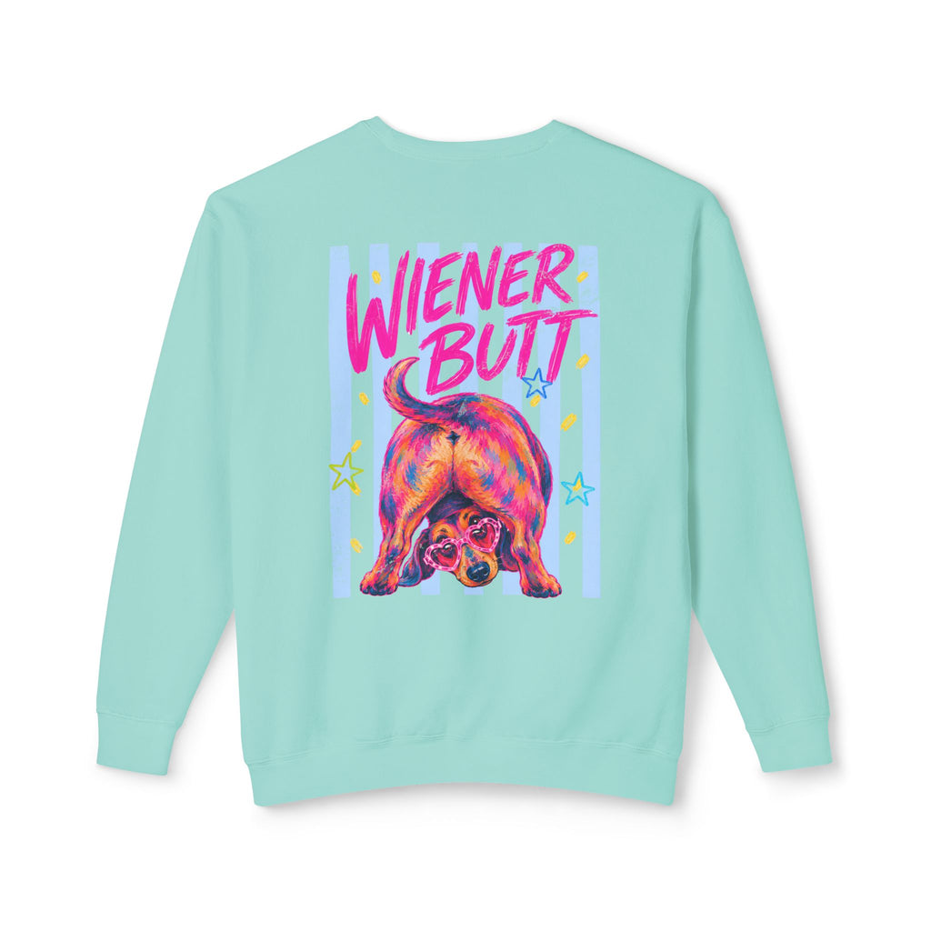 Guess What? Weiner Butt! Dachshund Graphic Sweater