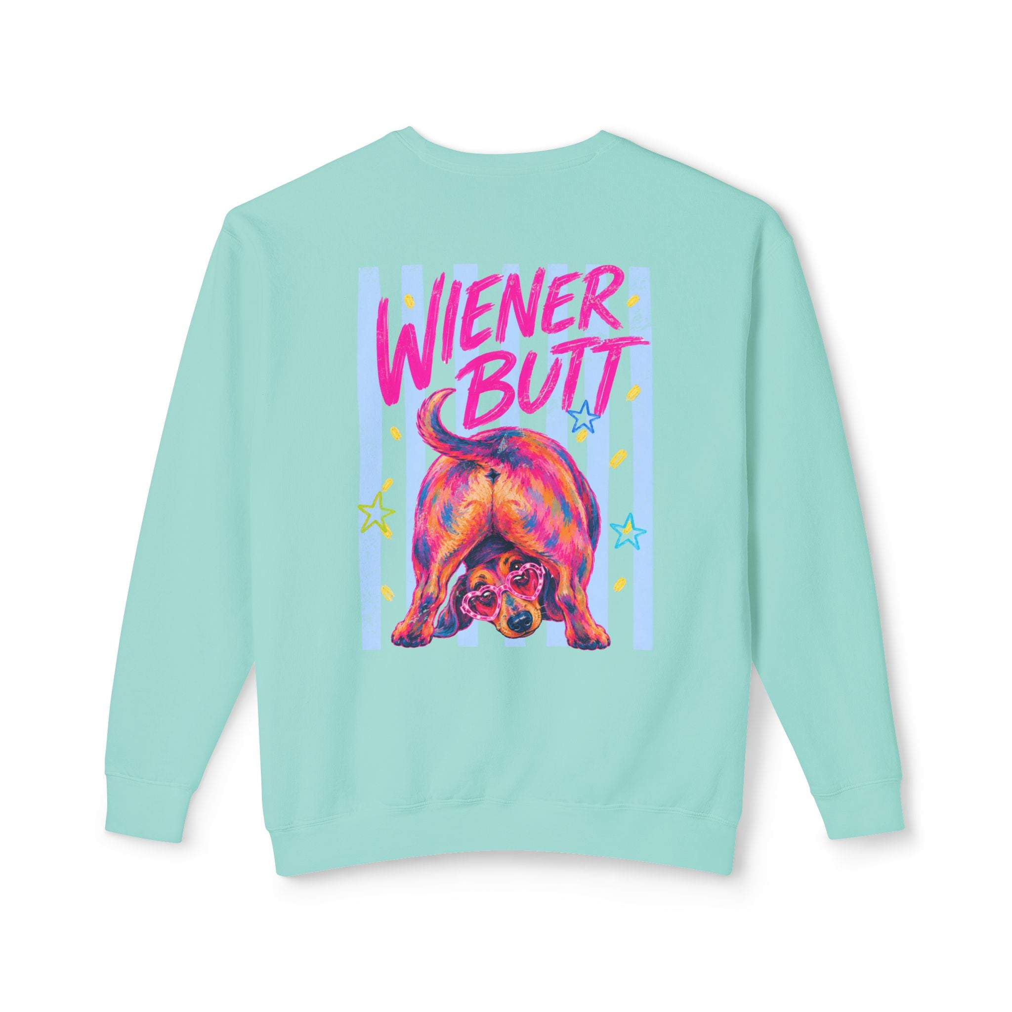 Guess What? Weiner Butt! Dachshund Graphic Sweater